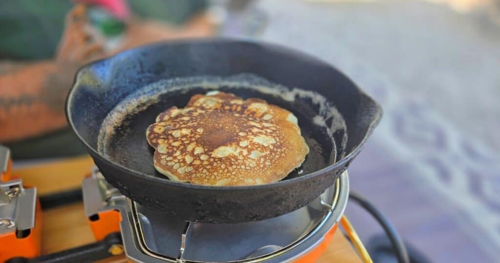 easy blueberry lemon pancakes for camping mornings