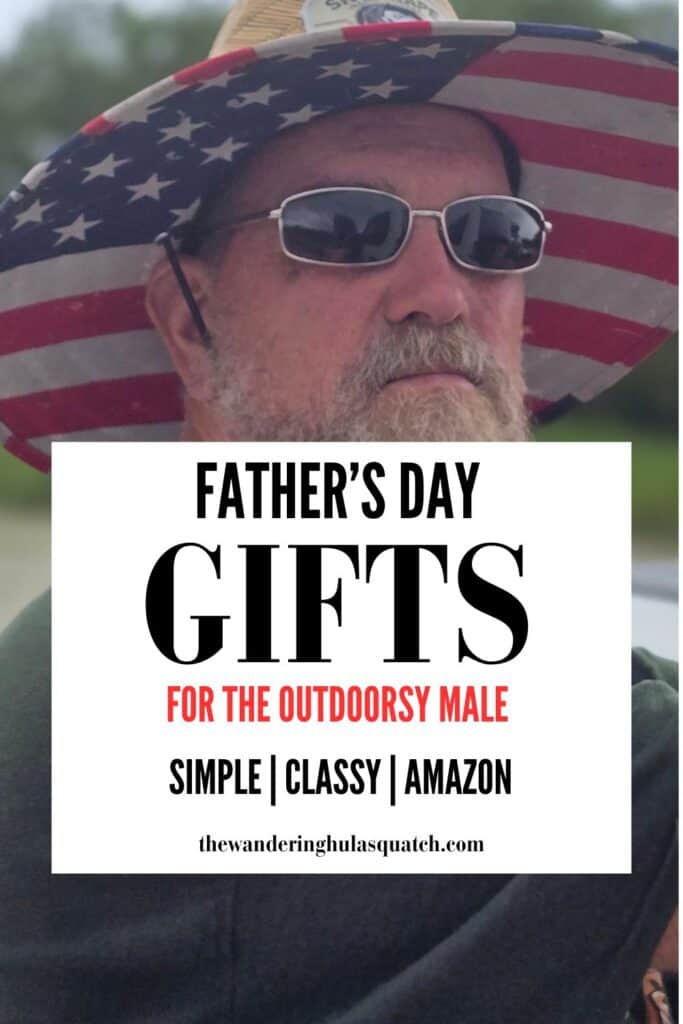 Father’s Day outdoor gift ideas for outdoorsy dads featuring camping equipment, kayaking gear, and beach day essentials.