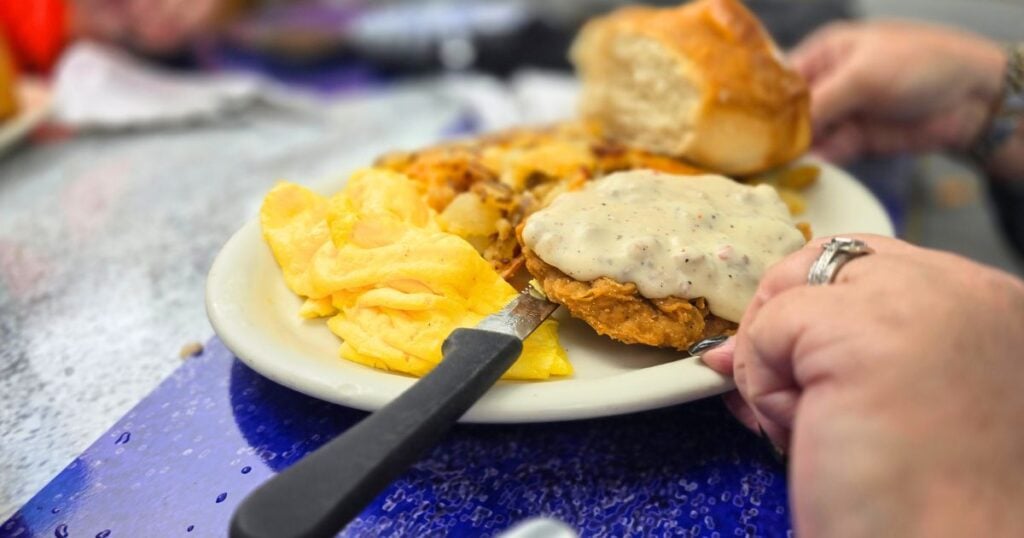 FLORIDA CRACKER KITCHEN country freid steak and eggs