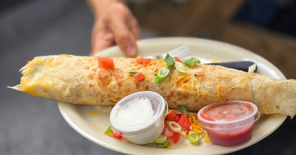 FLORIDA CRACKER KITCHEN THIS IS AN IMAGE OF THE COWBOY BURRITO