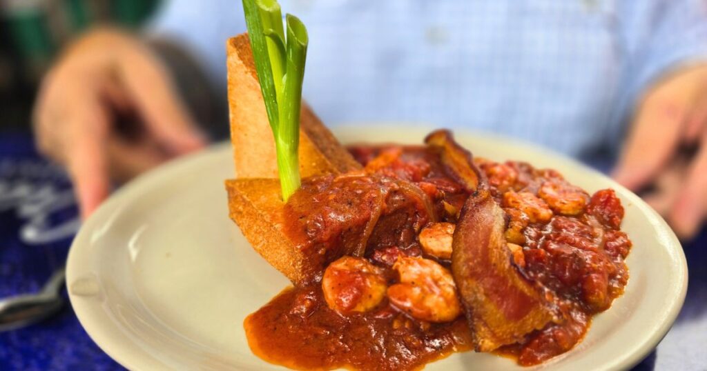 FLORIDA CRACKER KITCHEN THIS IS AN IMAGE OF THE SHRIMP AND GRITS