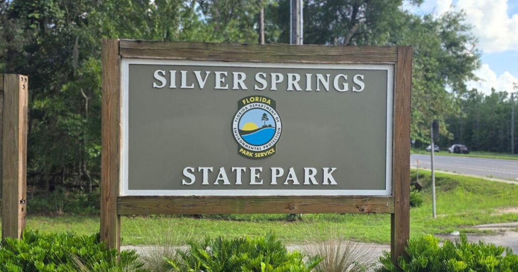 Silver Springs State Park Florida PARK ENTRANCE SIGN