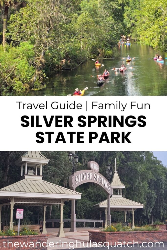 THIS IS AN IMAGE OF A PINTEREST PIN SILVER SPRINGS STATE PARK