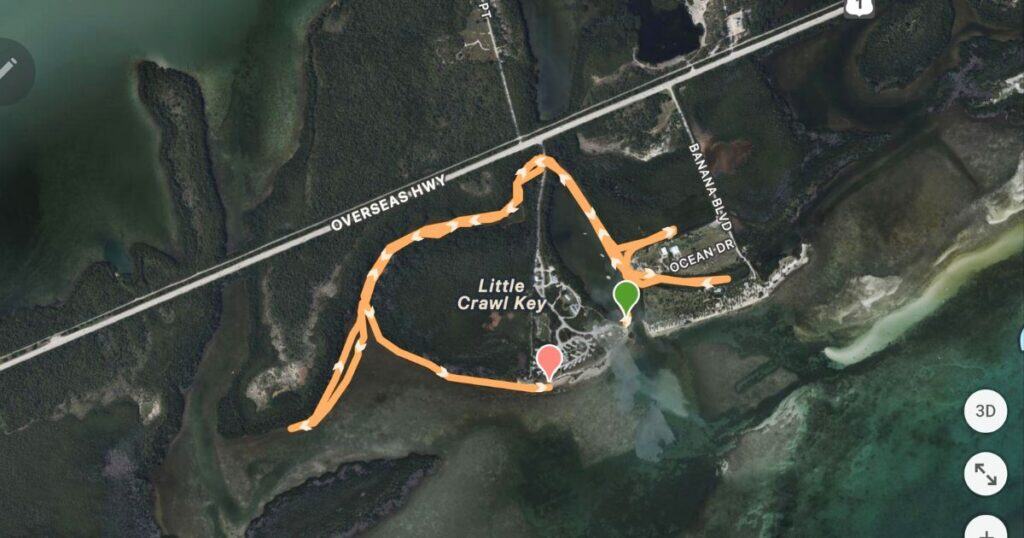 FLORIDA KEYS GUIDE KAYAKING MAP AT CURRY HAMMOCK