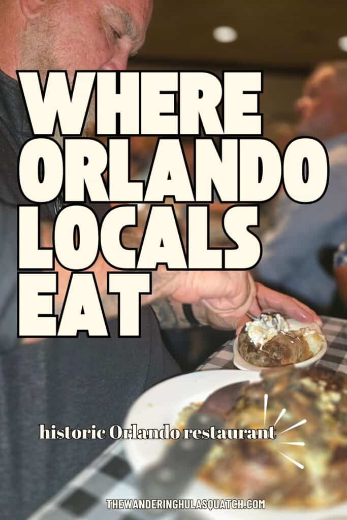 Linda’s La Cantina Steakhouse exterior on East Colonial Drive in Orlando Florida Pinterest pin